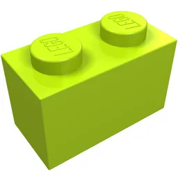 Brick 1 x 2 / Lime