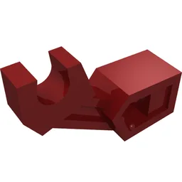 Arm Mechanical with Clip [Thin Support] / Dark Red