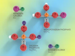 Saline Molecules and Salt Crystals