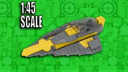 Minifig-Scale Anakin's Delta 7 Starfighter