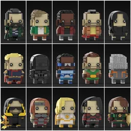 The Boys Brickheadz Collection