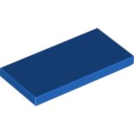 Lego Tile 2 x 4 with Groove / Blue