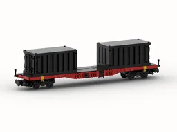 DB - Containerwagon "Sgjs 716" with 20ft & 40ft container (8w)
