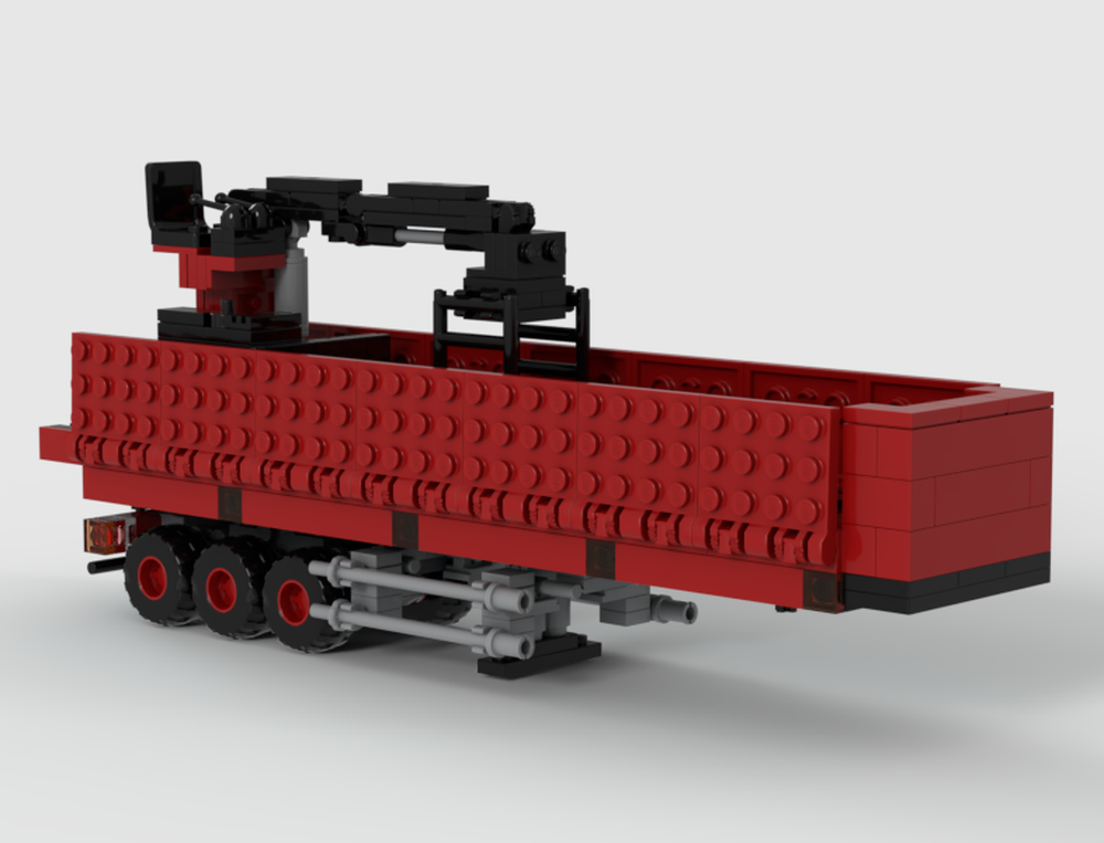 Lego stone transport trailer