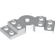 Plate Angled 2 x 2 with Step and Hole in Center / White