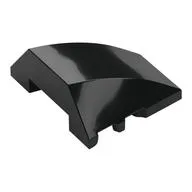 Brick Wedged, Curved 4 x 3 No Studs [Plain] / Black