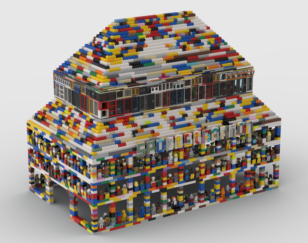 Lego sportstadion de pepernoot ( sportstadium the dutch ginger nut )