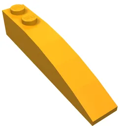 Brick Curved 6 x 1 / Medium Orange