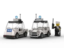 Classic Mini - 1980's/1990's Classic Police 4 stud wide