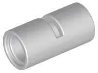 Technic Pin Connector Round [Slotted] / Light Bluish Gray