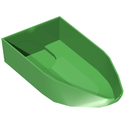 Lego Boat Hull 8 x 16 x 3 / Bright Green