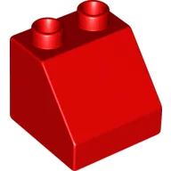 Duplo Brick 2 x 2 Slope 45° / Red