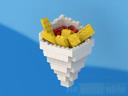 6380 Belgian fries with ketchup