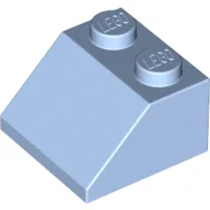 Brick Sloped 45° 2 x 2 / Bright Light Blue