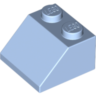 Lego Brick Sloped 45° 2 x 2 / Bright Light Blue