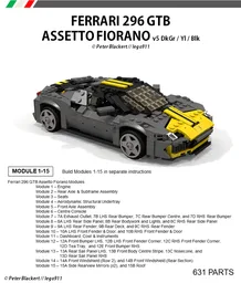 Ferrari 296 GTB Assetto Fiorano (2022) DkGr / Yl / Blk - 1:21 Miniland Advanced