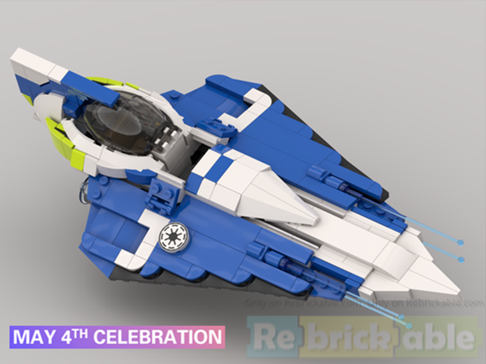 Lego Barriss Offee's Delta-7B Aethersprite-Class Light Interceptor