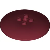 Dish 6 x 6 Inverted (Radar) with Solid Studs / Dark Red
