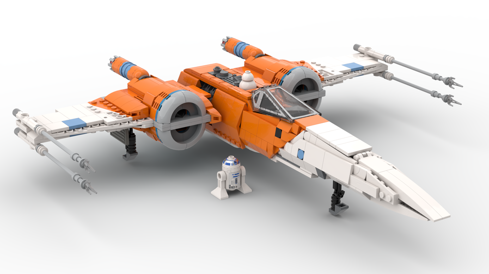 Lego Poe Dameron's The Rise Of Skywalker T-70 X-Wing
