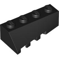Lego Brick Wedged, Sloped 45° 4 x 2 Right / Black