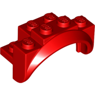 Lego Wheel Arch, Mudguard 4 x 2 x 2 1/2 / Red