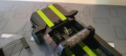 Black-Lime Pickup Truck