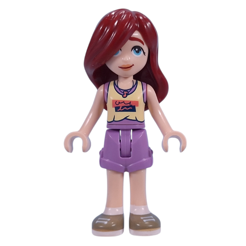Lego Paisley - Bright Light Yellow Top, Medium Lavender Skirt