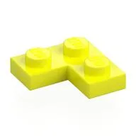 Plate 2 x 2 Corner / Vibrant Yellow
