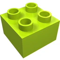 Duplo Brick 2 x 2 / Lime