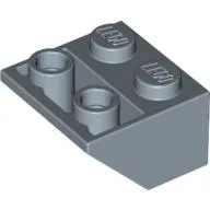 Brick Sloped Inverted 45° 2 x 2 [Ovoid Bottom Pin, Bar-sized Stud Holes] / Sand Blue