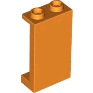 Panel 1 x 2 x 3 [Side Supports / Hollow Studs] / Orange