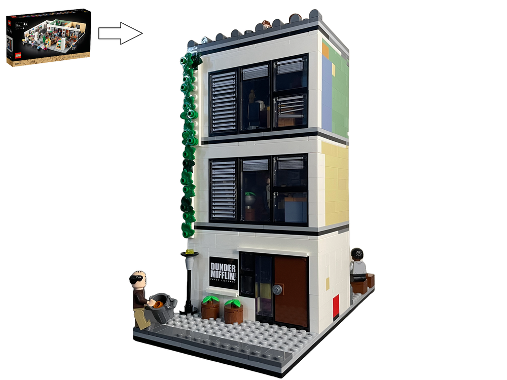 Lego Dunder Mifflin The Office Modular Alternate build of 21336