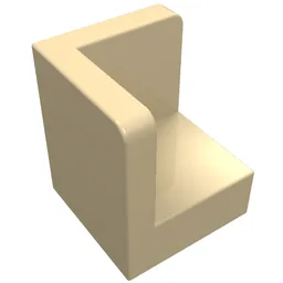 Panel 1 x 1 x 1 Corner / Tan