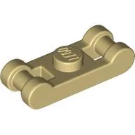 Plate Special 1 x 1 with Handle on 2 Ends / Tan