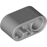 Lego Technic Beam 1 x 2 Thick with Pin Hole and Axle Hole / Light Bluish Gray