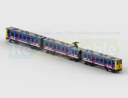 4-Wide Class 313 3 Carriage EMU Train In Great Northern Livery