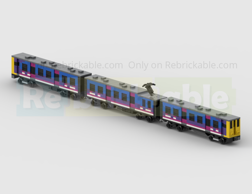 Lego 4-Wide Class 313 3 Carriage EMU Train In Great Northern Livery