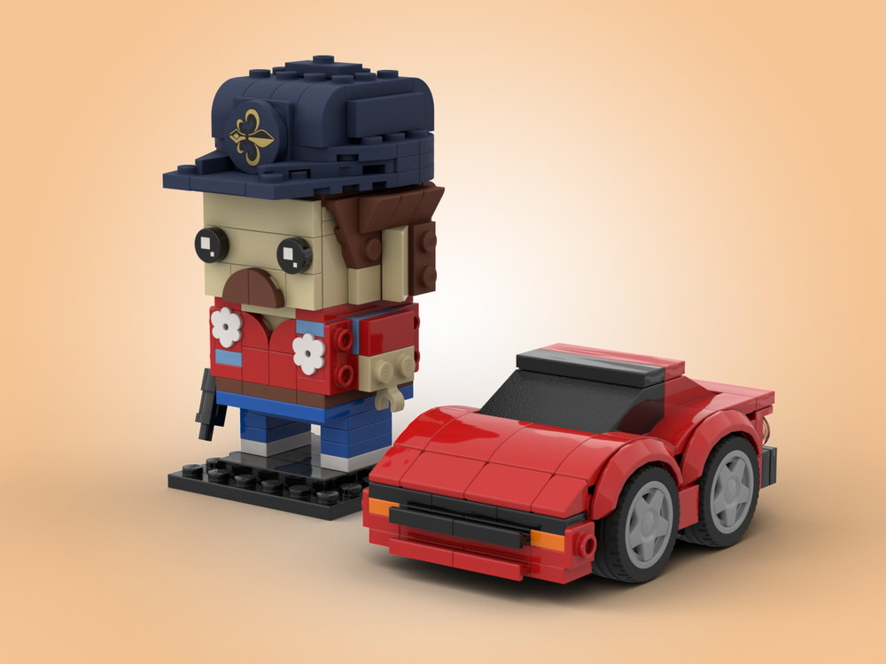 Lego Magnum + Ferrari 308 GTS