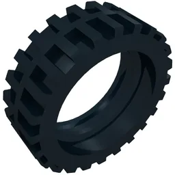 Tyre 43.2 x 14 Offset Tread / Black
