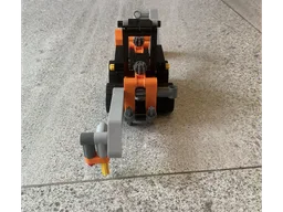 Backhoe With Auger