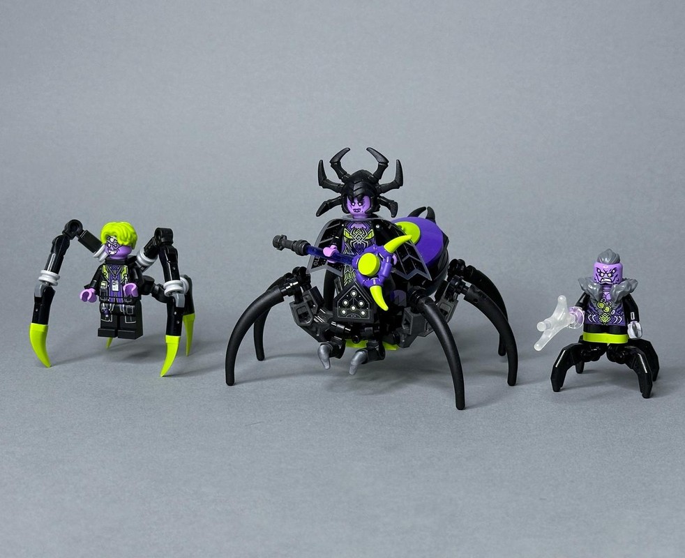 Lego Spider Queen, Hunter and Syntax upgrades
