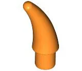 Animal Body Part, Barb / Claw / Tooth / Talon / Horn, Small / Orange