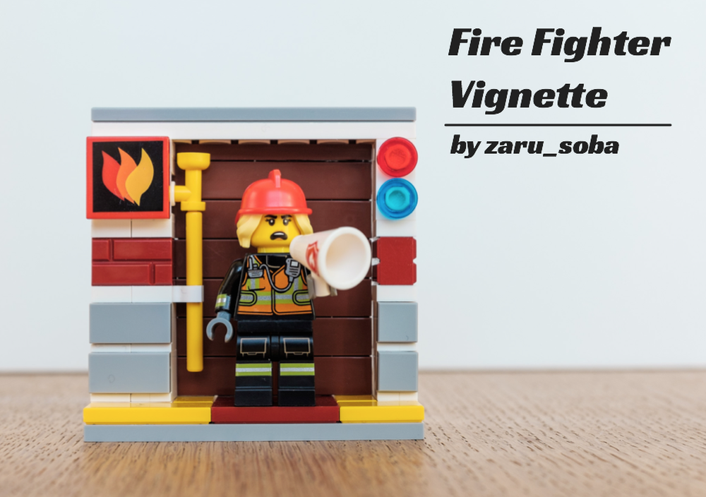Lego Fire Fighter Vignette