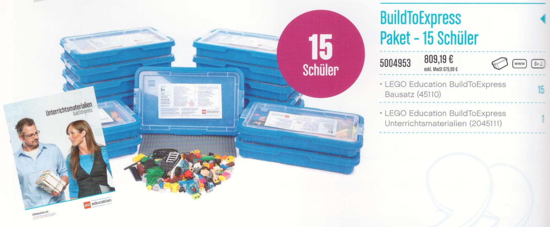 Lego BuidToExpress Package - 15 Students