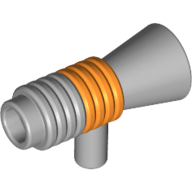 Lego Equipment / Weapon, Loudhailer / Blaster / Space Gun with Orange Stripe Print
