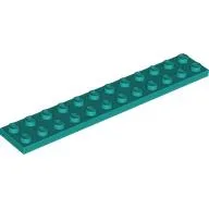 Plate 2 x 12 / Dark Turquoise