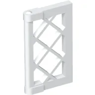 Window 1 x 2 x 3 Pane Latticed with Thick Corner Tabs / White