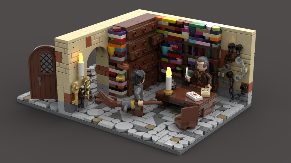 Lego Harry Potter at Caretaker Argus Filch's office