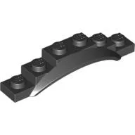 Wheel Arch, Mudguard, 1 1/2 x 6 x 1 [Arch Extended] / Black