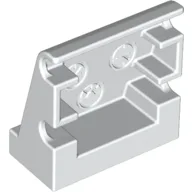 Duplo Panel 1 x 2 x 1 2/3 Sloped with 3 Embossed Gauges / White